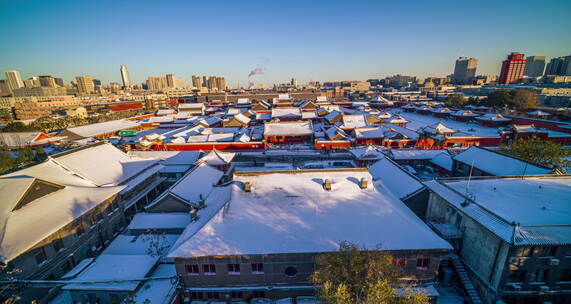 悟2x7航拍沈阳故宫雪景