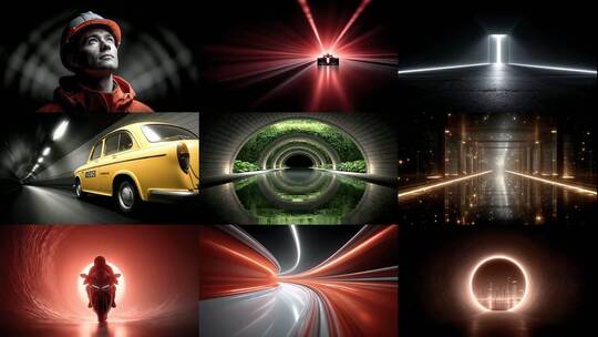 隧道光影变幻奇妙旅程(前118S为快速预览)