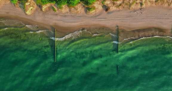 波罗的海的自上而下视图。海上旅游