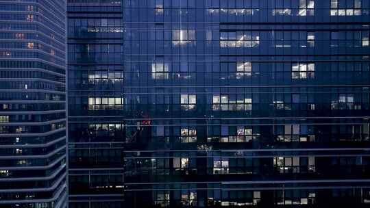 写字楼加班夜景