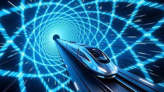 超级高铁隧道穿梭4K