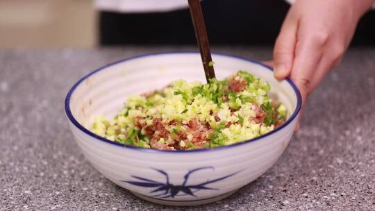 搅拌馅料包包子包饺子肉馅