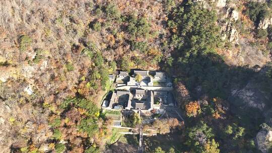 航拍辽宁千山大安寺