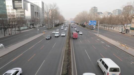 北京西三环紫竹桥车流延时视频素材模板下载