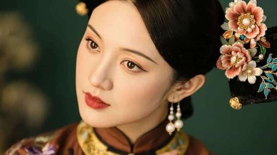 古风女子多场景装扮展示