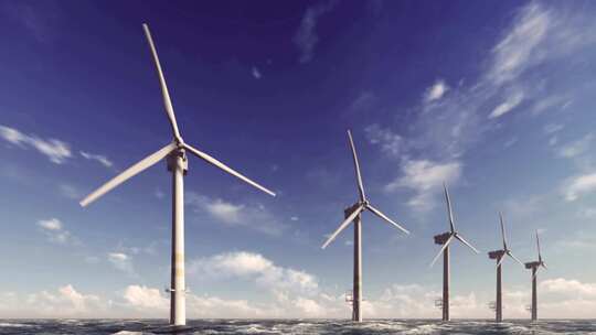 新能源风力发电动画3d演示
