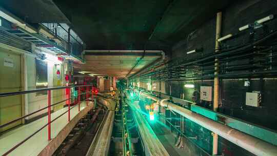 8K实拍地铁隧道穿越视频素材模板下载