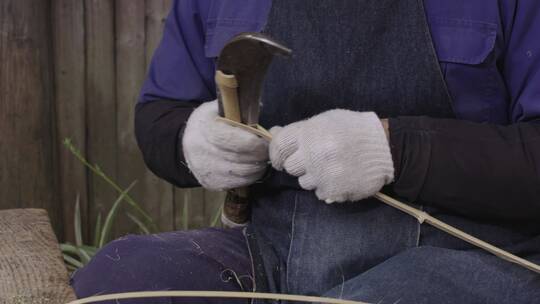 竹编手艺人00069445