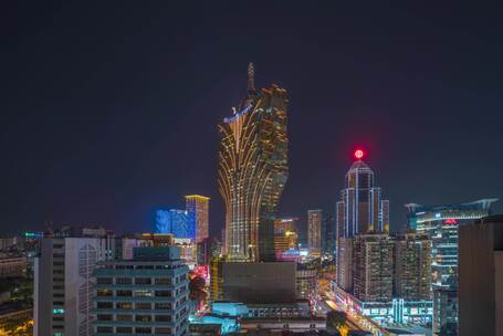 澳门新葡京夜景延时8K