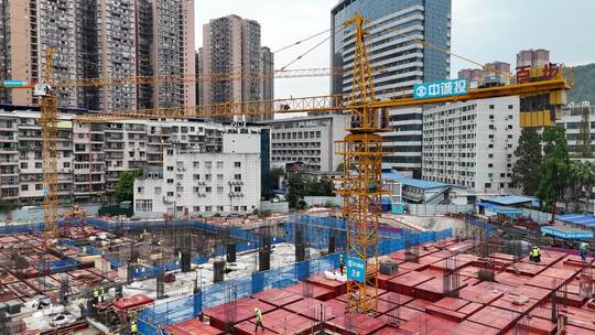 城市建设房屋建筑施工航拍