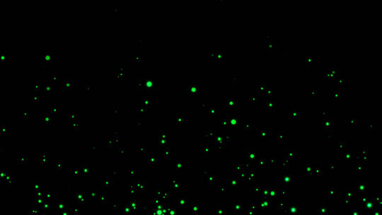 绿色萤火虫夜空中飞翔带通道视频素材模板下载