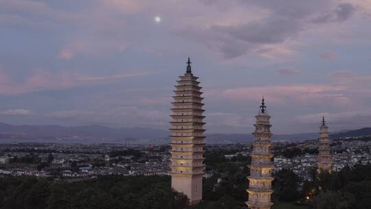 【精品】云南大理航拍大理丽江崇圣寺