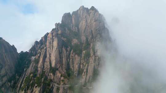 黄山风景区唯美风景视频素材航拍