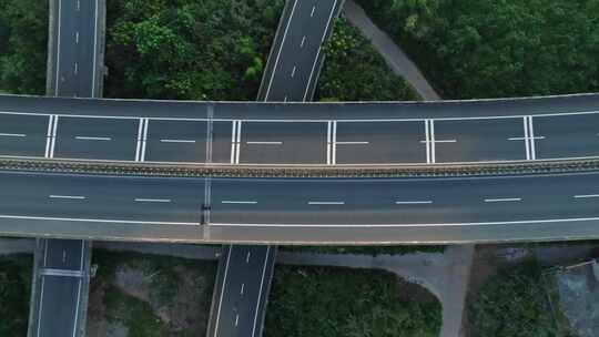 四川省遂西高速双江枢纽高速立交桥视频素材模板下载