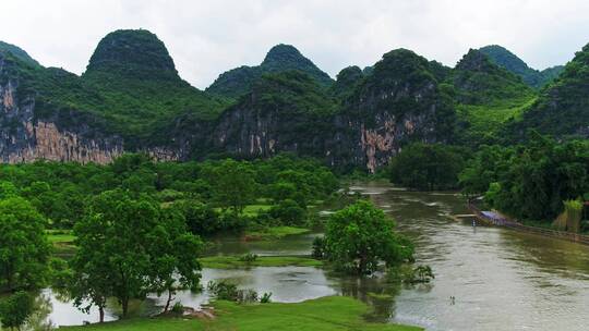 广西桂林山水航拍