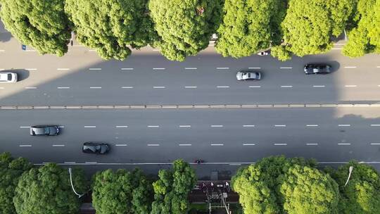 航拍南宁城市道路交通