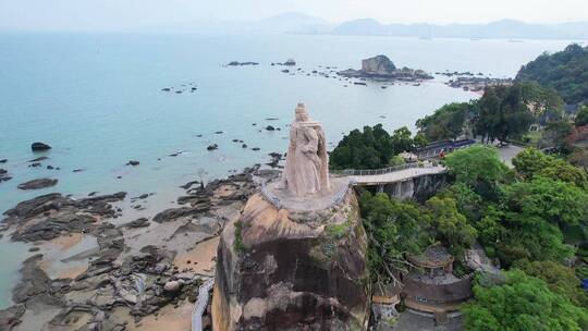 厦门航拍鼓浪屿建筑风光