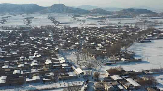 航拍雪景