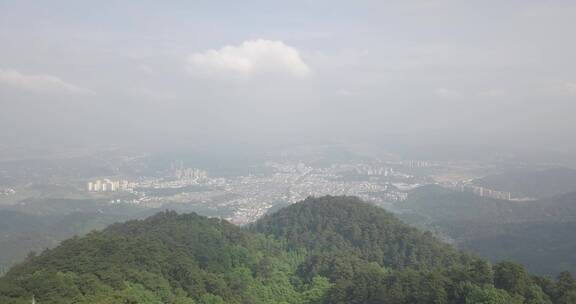 衡山 寺庙宝塔 自然风光航拍