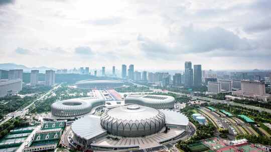 杭州城市空镜 延时