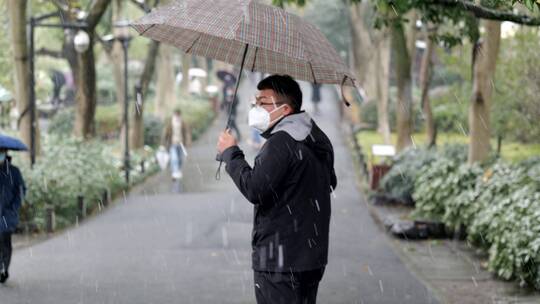 杭州西湖雪景苏堤