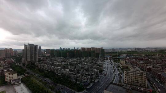 义乌城市风光延时摄影