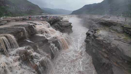 黄河黄河壶口瀑布江河山河河流奔腾河流长江