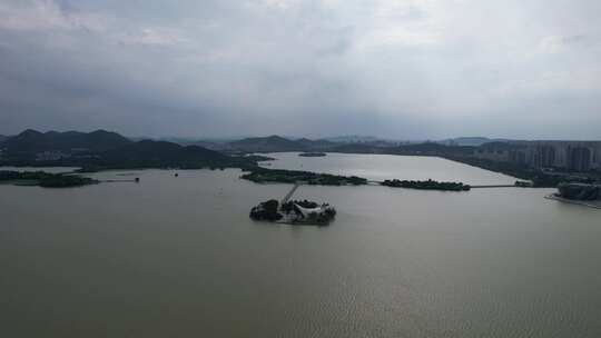 江苏徐州云龙湖5A景区航拍视频素材模板下载