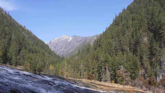 四川阿坝州九寨沟冬日山水