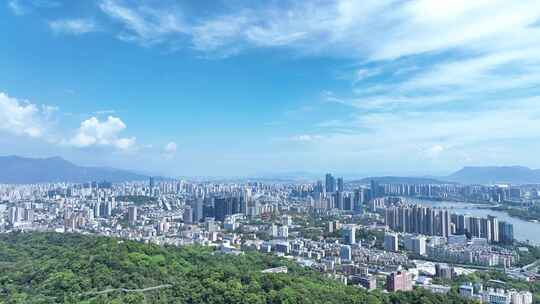 福州航拍福州市区鼓楼区航拍仓山区城市风光