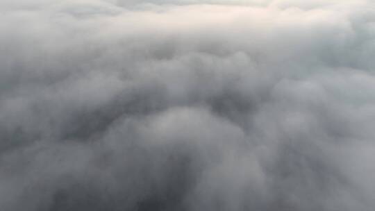 航拍长城平流雾延时云层之上视频素材模板下载