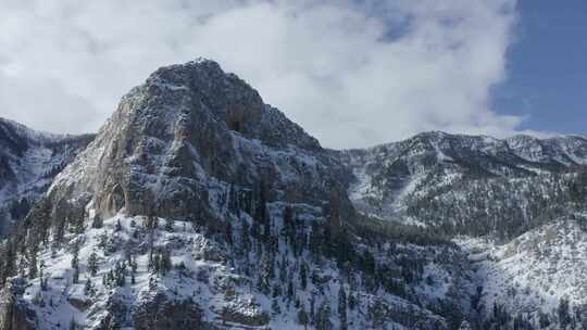 内华达州，山，雪，冬天