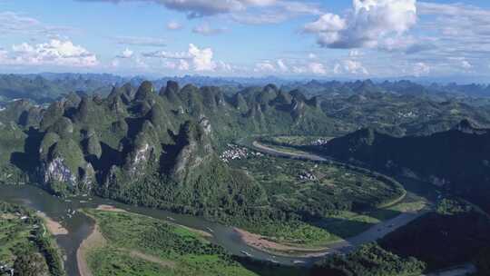 航拍风景 桂林山水 大美中国 壮丽山河