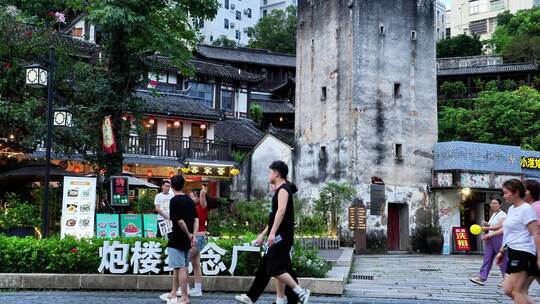 深圳风景 甘坑炮楼纪念广场