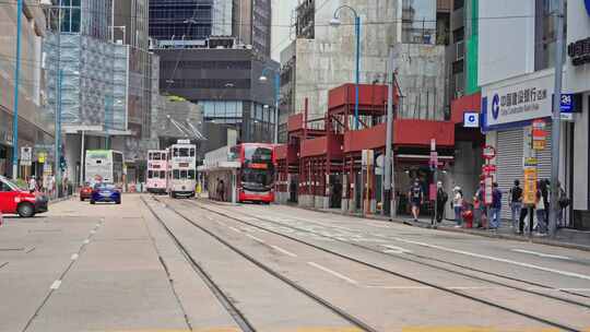 【正版素材】香港城市街道上环