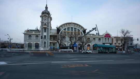 北京城市风景 大范围移动延时