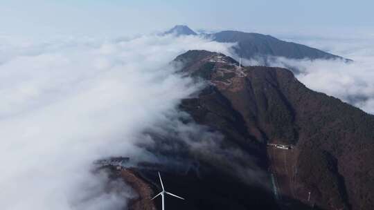 湖北九宫山壮观云海航拍