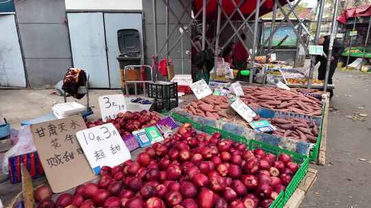 菜市场北京菜市场早市蔬菜水果