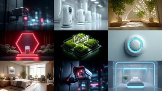 未来科技智能家居开启智慧生活高清在线视频素材下载