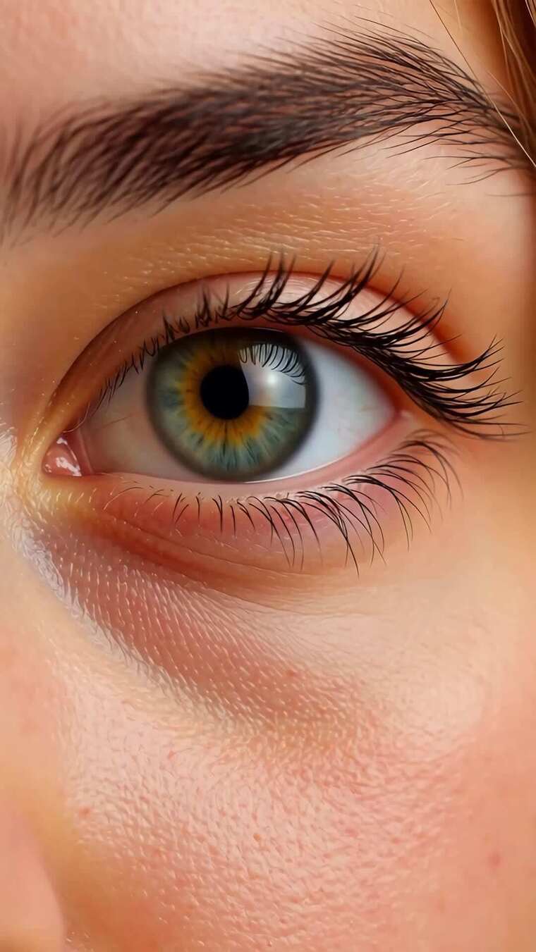 女性眼睛微距特写素材