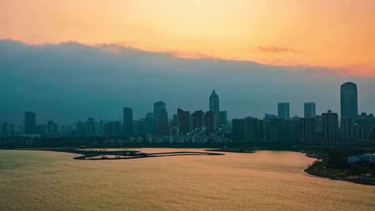 海南岛海口日出延时