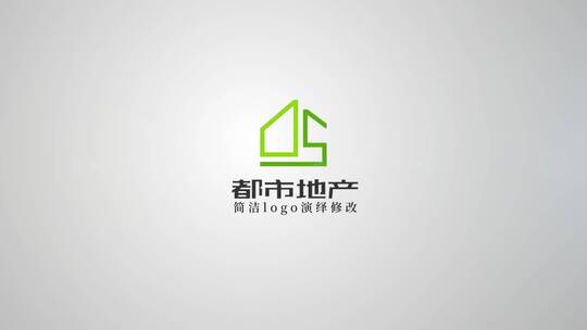 简洁旋转波浪企业logo展示AE模板