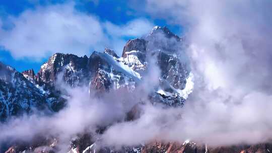 喀喇昆仑雪山视频素材模板下载