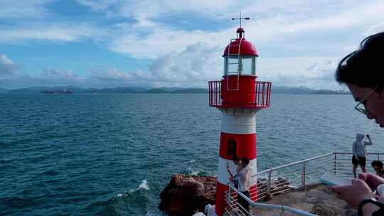 深圳小梅沙旅游景点美丽的海滨栈道背仔角