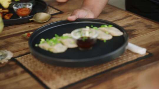 Gyoza，餐厅，晚餐，亚洲美食