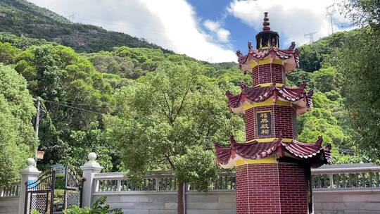 囊山寺风景4K实拍视频