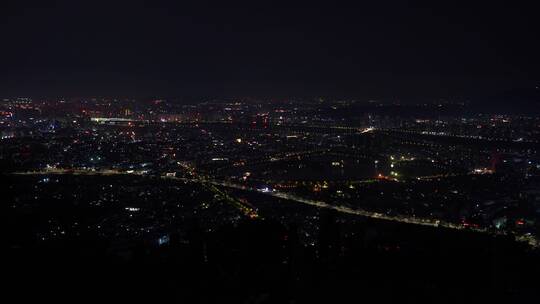 泉州大景南台岩看泉州市区夜景视频素材模板下载