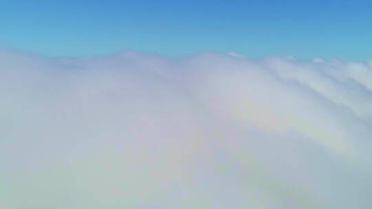 航拍高空风景云层之上云层翻滚视频素材模板下载