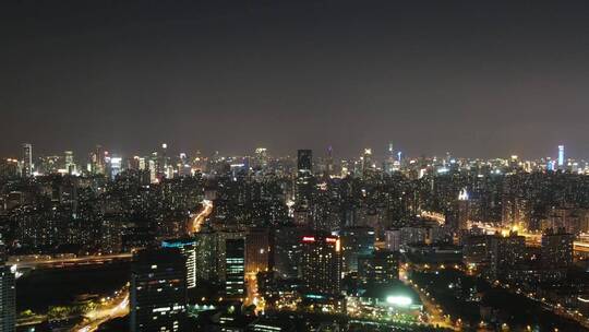 上海夜景航拍延时素材