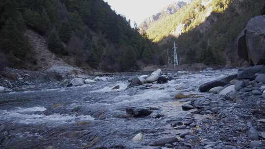 水流流水溪流视频素材模板下载